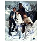 Harrison Ford, Mark Hamill, Carrie Fisher and Peter Mayhew Autographed Star Wars: Empire Strikes Back Snow Photo: 16x20