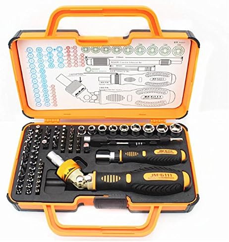 RavTech(TM) Jakemy JM-6111 69 in 1 Precision Screwdriver Hardware Repair Open Tools Demolition Kit for Electronic Devices Eyeglass