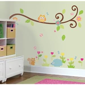 516X4fR1reL. AA300  ROOMMATES RMK1861SCS Happi Scroll Branch Peel and Stick Wall Decals