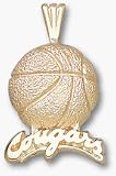 Washington State Cougars Cougars Basketball Pendant - 14KT Gold Jewelry