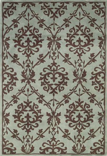 Chateau Blue/Mocha Rug Size: 3'3