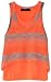 Almost Famous Girls 7-16 Tank Popover Shirt, Orange, Small