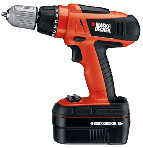 Tools: Black & Decker HPD18K 2 18 Volt Ni Cad 3/8 Inch Cordless Drill/Driver Kit
