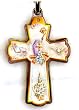 Cross Shaped Key Chain - Confirmation, 2" x 1.5" - MADE IN ITALY