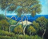 516X8cR9JFL. SL160  Landscape at Bordighera by Monet Oil Painting 20 x 24 inches
