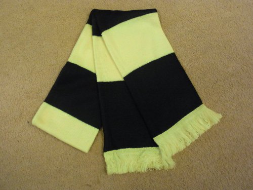 Castleford Yellow and Black Retro Bar Scarf