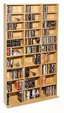 Atlantic 38435182 Oskar 1080 CD/504 DVD/BluRay/Games Wood Cabinet (Maple)