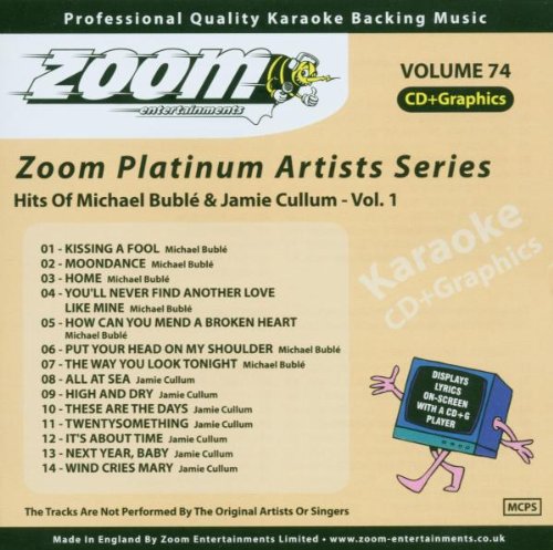 Music : Zoom Karaoke CD+G - Platinum Artists 74: Michael Buble & Jamie Cullum 1