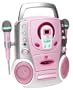 Barbie CDG Karaoke Tape Boombox with Wireless Mics