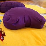 Buckwheat Hull Crescent Zafu with Removable Cover