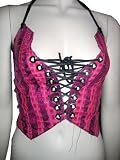 Gasoline Glamour Pink Reptile Custom Leather Vest