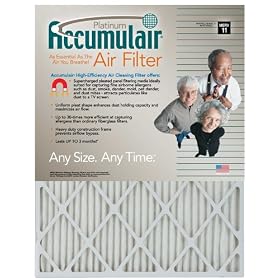 Buy 12x12x1 (11-1 2x11-1 2) Accumulair Platinum Filter MERV 11 4-Pack now!