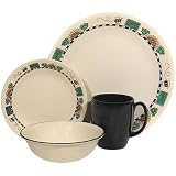 Corelle Livingware 16-Piece Dinnerware Set, Service for 4, Sunblossoms