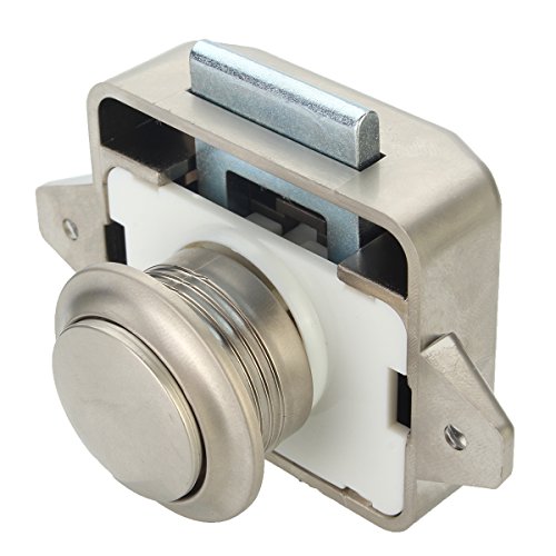 MATCC Push Button Latch for Rv/Motor Home Cupboard Caravan Lock for Cupboard Push Latch