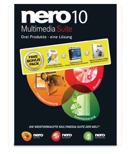 Nero 10 Suite + Bonus Pack Multilingual (TuneUp Utilities 2010, Audials Radiotracker 8 SE, eBoostr 4 Desktop Edition)