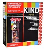 Cheap Deals on KIND PLUS, Dark Chocolate Cherry Cashew + Antioxidants, Gluten Free Bars (Pack of 12) by KIND