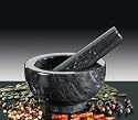 Küchenprofi Mörser Marmor schwarz 11 cm