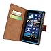 Lumia 920 Case, iCoverCase Genuine Leather Magnetic Flip [Card Slot] Wallet Cover Kickstand Case for Nokia Lumia 920 (Yellow)