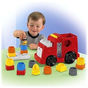  Fisher-Price Little People Builders Build n Drive Fire Truck