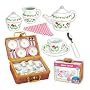 Deluxe Porcelain Set with Basket