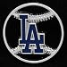 L.A. Dodgers Team Logo Cut-Out Baseball Pin