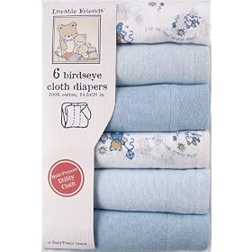 6-Pack Birdseye Cloth Diapers
