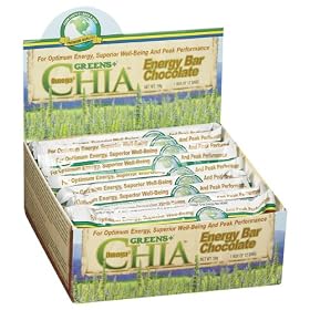 Greens Plus - Green Plus Omega 3 Chia Energy Bar Chocolate, 12 bar