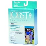 Relief®therapeutic Knee High Support Stockings, 20 - 30 Mmhg 10 to 11.375 inch ankle circumference/Open Toe/12.5 to 18.125 inch calf circumference/L/Silky Beige