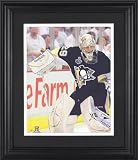 Marc-Andre Fleury Pittsburgh Penguins 2009 Stanley Cup Framed Unsigned 8x10 Photograph - NHL Mugs and Cups