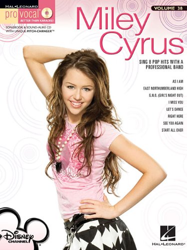 Miley Cyrus - Pro Vocal Song Book & Cd for Female Singers Vol.38 (Hal Leonard Pro Vocal)