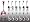 KULTPIERCING -6er SET BAUCHNABELPIERCING PIERCING Doubleball