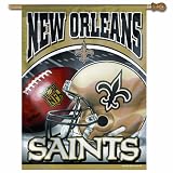 NFL New Orleans Saints 27-by-37-Inch Vertical Flag