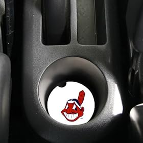 Cleveland Indians 2-Pack Absorbent Car Coasters: Sports &amp; Outdoors