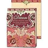 Dreams make the stars sparkle and the moon shine Gold Foil Embellished Notepad