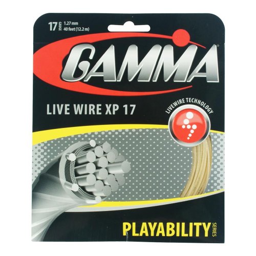 Gamma Live Wire XP 17G Tennis String, Natural