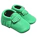 Mejale Baby Soft Soled Leather Moccasin Tassel Slip on Infant Toddler Shoes Pre-walker