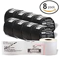 LiteTite 30384 (8-pack) DYMO LabelWriter 2-Part Internet Postage Labels, Endicia DAZzle, Shipping, Mailing (150 per Roll, 8-Rolls) (30384)