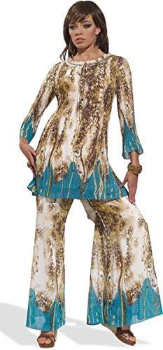Love The Queen: Animal Printed Tunic Set with a Splash of Turquoise by LTQ 17149
