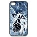 PC-Beauty Kuchiki Rukia And Aizen Sousuke Black Print Hard Shell Cover Case for iPhone 4/4S-Cartoon