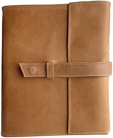 Leather Journal, Leather Notebook, Refillable, Handmade, LARGE 10 x 12 x 3 Inches, Perfect Gift, Light Brown