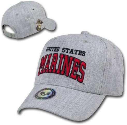 Heather Grey Military Cap - MARINES