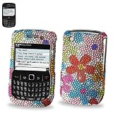 New Fashionable Perfect Fit Hard Diamante Protector Skin Cover (Faceplate/Snap On) Full Rhinestones Diamond Bling for RIM Blackberry Curve 8530 Sprint,Verizon,U.S. Cellular,Alltel -