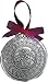 Hand Made in America Holly Circle Metal Christmas Ornament Made in USA