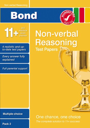 Bond 11+ Test Papers Non-Verbal Reasoning Multiple Choice Pack 2