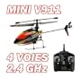 WLtoys V911 Mini H�licopt�re Radiocommand� RC 4Voies avec Gyro 2.4GHz - Couleur ORANGE - Int�rieur et Ext�rieur