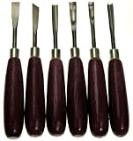 Wood Carvers Basic Tool Set With Straight Handles- 6 Piece