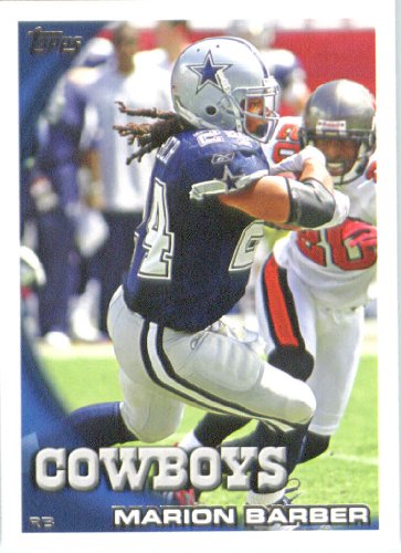 2010 Topps NFL Football Card # 316 Marion Barber - Dallas Cowboys - NFL Trading Card in a Protective ScrewDown Case!