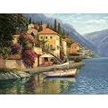 Liu Lake Como Blossom Canvas Giclee - 18x24"
