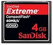 SanDisk SDCFX-004G-X46 Extreme Carte M�moire CompactFlash 40 Mo/s 4 Go
