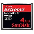 SanDisk - Carte M�moire CompactFlash - Extreme - 40 Mo/sec - 4 Go